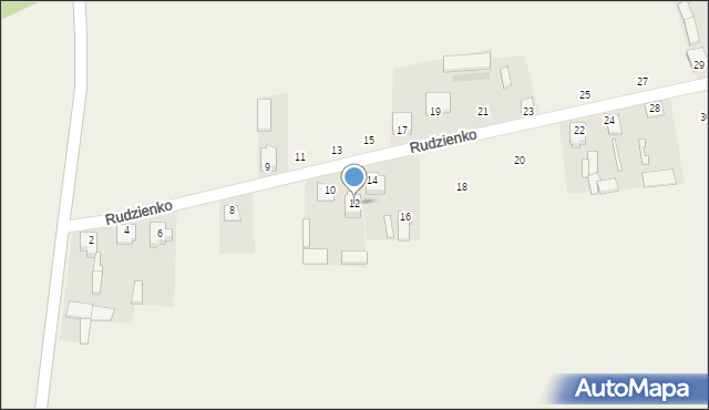 Rudzienko, Rudzienko, 12, mapa Rudzienko