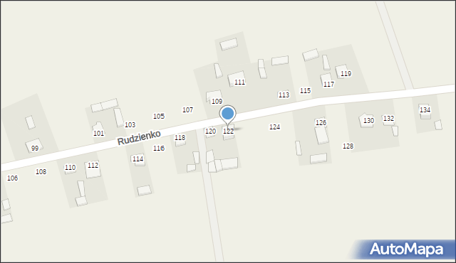 Rudzienko, Rudzienko, 122, mapa Rudzienko