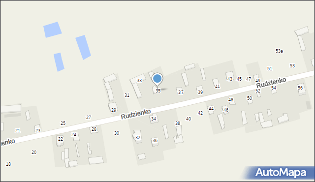Rudzienko, Rudzienko, 35, mapa Rudzienko