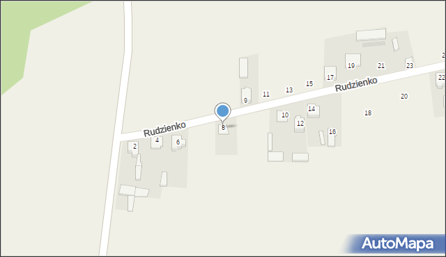 Rudzienko, Rudzienko, 8, mapa Rudzienko
