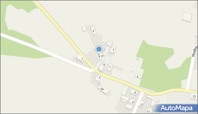 Rudziny, Rudziny, 3, mapa Rudziny
