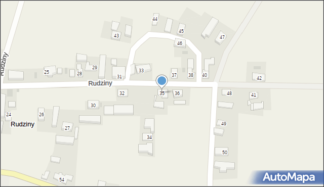 Rudziny, Rudziny, 35, mapa Rudziny
