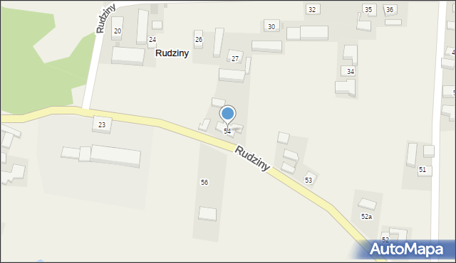 Rudziny, Rudziny, 54, mapa Rudziny