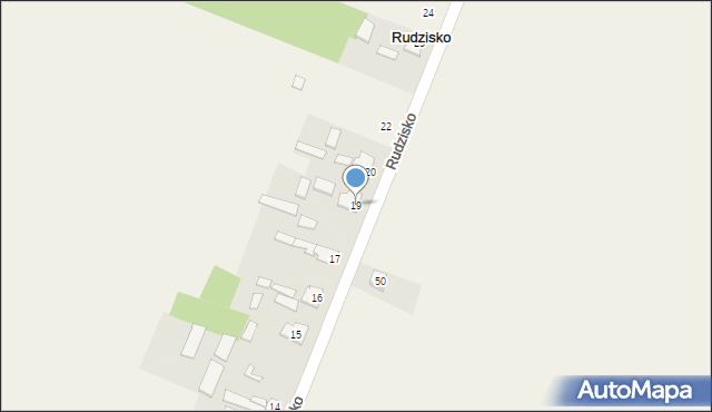 Rudzisko, Rudzisko, 19, mapa Rudzisko