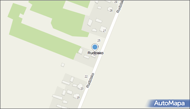 Rudzisko, Rudzisko, 23, mapa Rudzisko