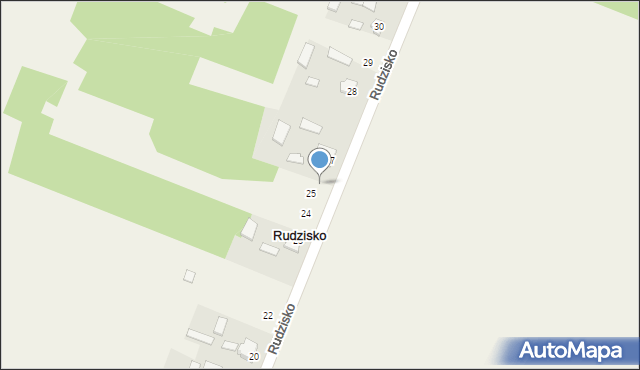 Rudzisko, Rudzisko, 26, mapa Rudzisko