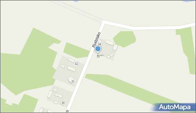 Rudzisko, Rudzisko, 33, mapa Rudzisko