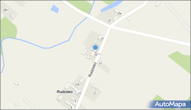 Rudzisko, Rudzisko, 13, mapa Rudzisko