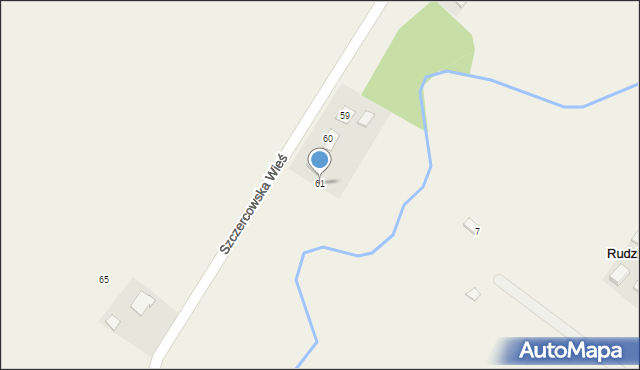 Rudzisko, Rudzisko, 61, mapa Rudzisko