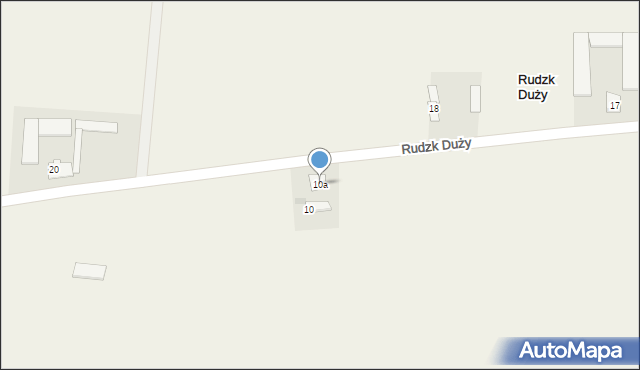 Rudzk Duży, Rudzk Duży, 10a, mapa Rudzk Duży