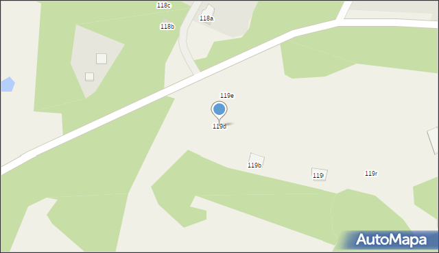 Rukławki, Rukławki, 119d, mapa Rukławki