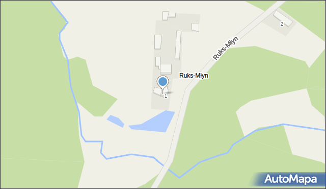 Ruks-Młyn, Ruks-Młyn, 3, mapa Ruks-Młyn