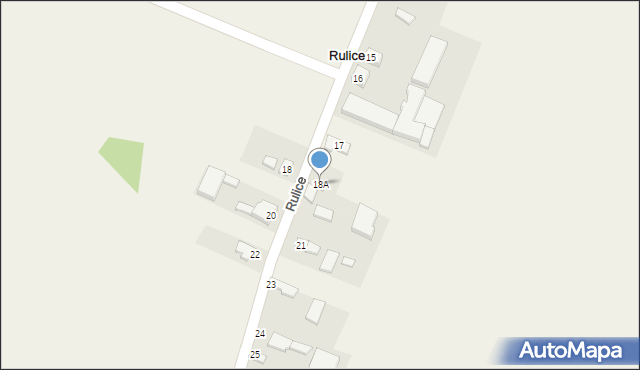 Rulice, Rulice, 18A, mapa Rulice