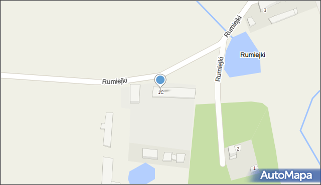 Rumiejki, Rumiejki, 1C, mapa Rumiejki