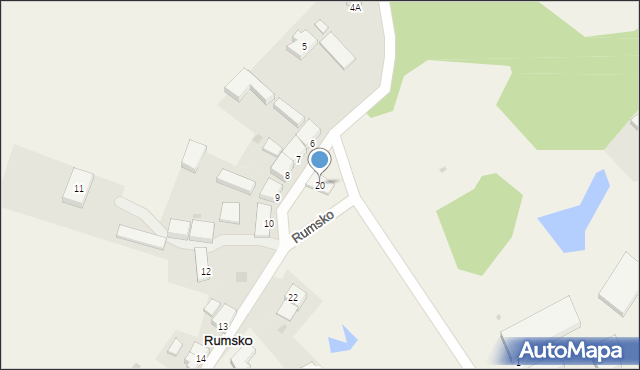 Rumsko, Rumsko, 20, mapa Rumsko