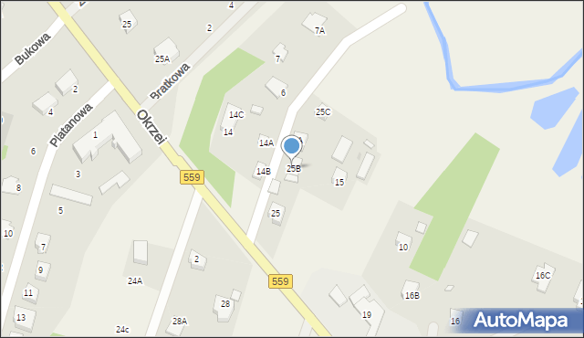 Rumunki Podgłodowskie, Rumunki Podgłodowskie, 25B, mapa Rumunki Podgłodowskie