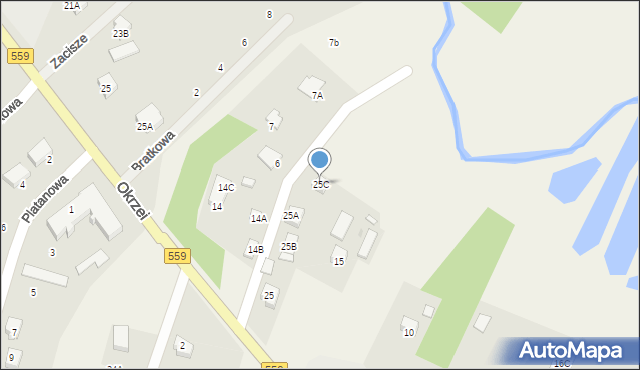 Rumunki Podgłodowskie, Rumunki Podgłodowskie, 25C, mapa Rumunki Podgłodowskie