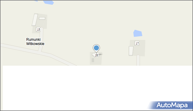 Rumunki Witkowskie, Rumunki Witkowskie, 16, mapa Rumunki Witkowskie