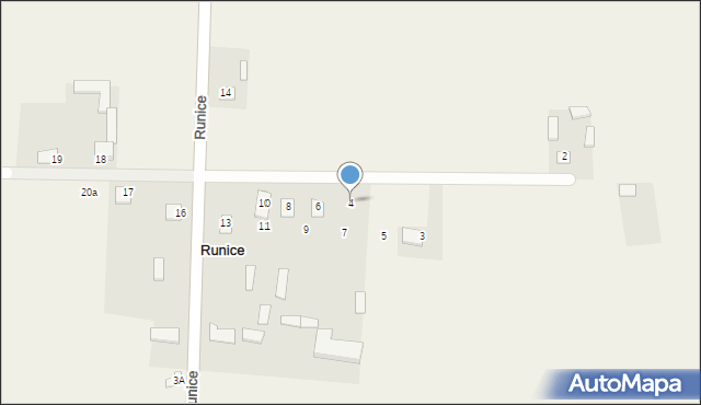 Runice, Runice, 4, mapa Runice