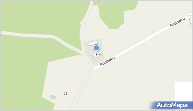 Runówko, Runówko, 7, mapa Runówko