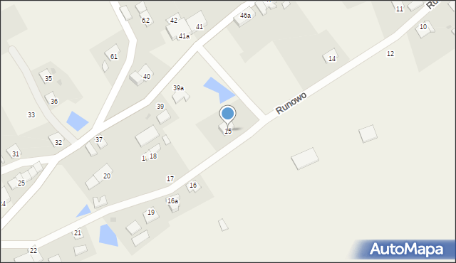 Runowo, Runowo, 15, mapa Runowo