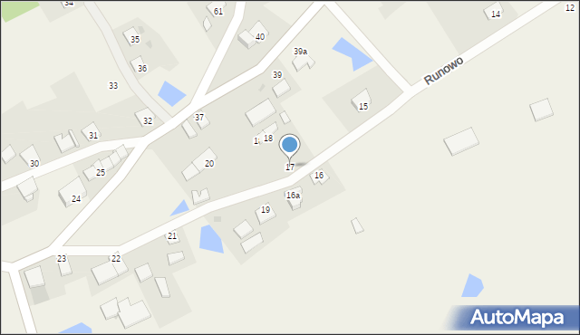 Runowo, Runowo, 17, mapa Runowo