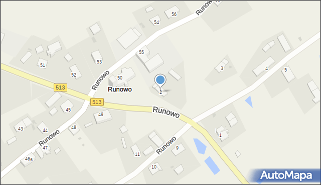 Runowo, Runowo, 2, mapa Runowo