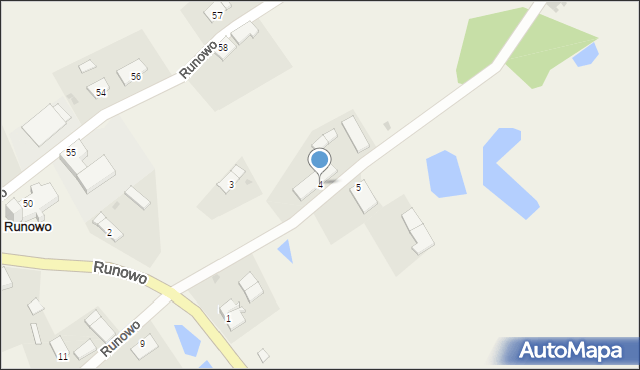 Runowo, Runowo, 4, mapa Runowo