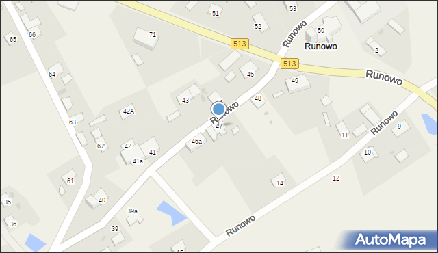 Runowo, Runowo, 47, mapa Runowo