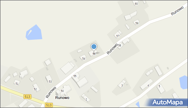 Runowo, Runowo, 56, mapa Runowo
