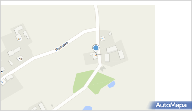Runowo, Runowo, 6, mapa Runowo
