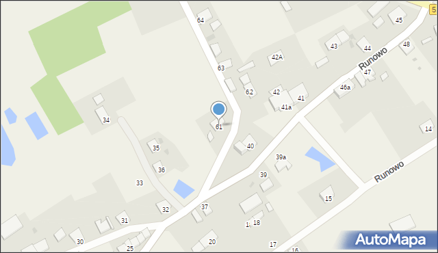 Runowo, Runowo, 61, mapa Runowo