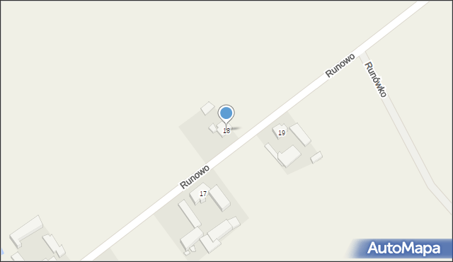 Runowo, Runowo, 18, mapa Runowo