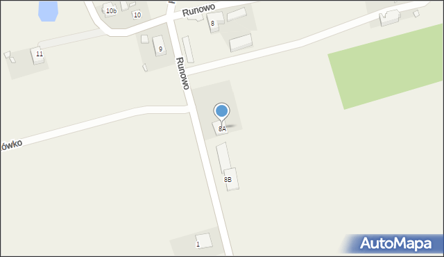 Runowo, Runowo, 8A, mapa Runowo