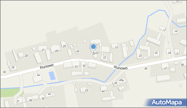 Runowo, Runowo, 23, mapa Runowo