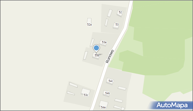 Runowo, Runowo, 53b, mapa Runowo