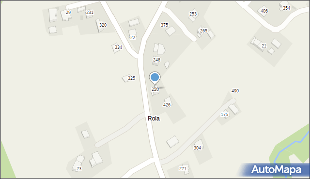 Rupniów, Rupniów, 220, mapa Rupniów