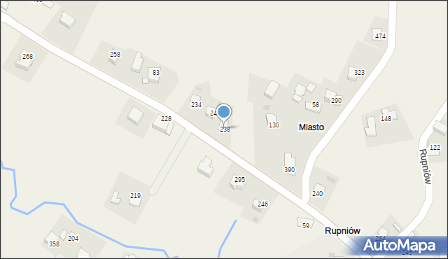 Rupniów, Rupniów, 238, mapa Rupniów