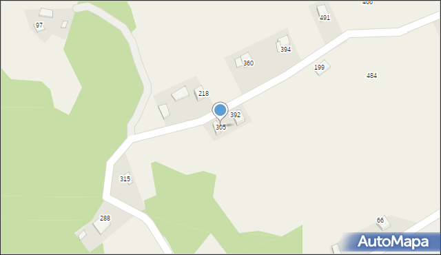 Rupniów, Rupniów, 305, mapa Rupniów