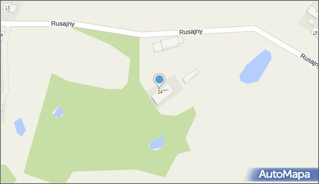 Rusajny, Rusajny, 14, mapa Rusajny