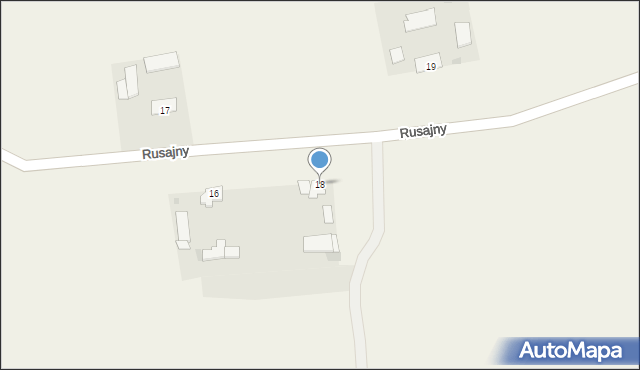 Rusajny, Rusajny, 18, mapa Rusajny