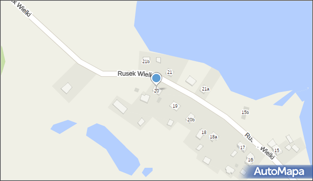 Rusek Wielki, Rusek Wielki, 20, mapa Rusek Wielki