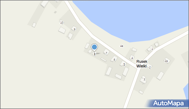 Rusek Wielki, Rusek Wielki, 8, mapa Rusek Wielki