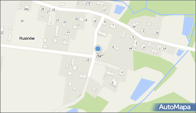 Rusinów, Rusinów, 15a, mapa Rusinów