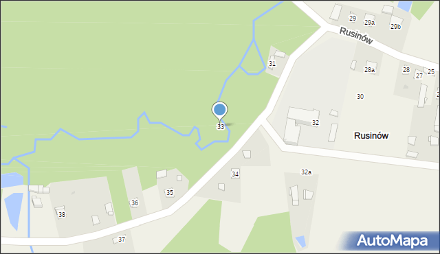 Rusinów, Rusinów, 33, mapa Rusinów