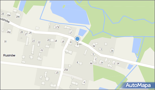 Rusinów, Rusinów, 7, mapa Rusinów