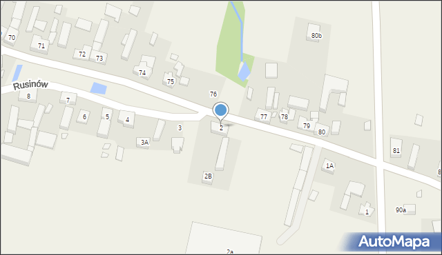 Rusinów, Rusinów, 2, mapa Rusinów