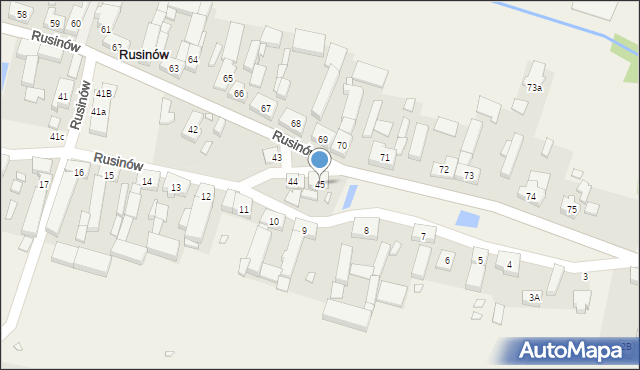 Rusinów, Rusinów, 45, mapa Rusinów