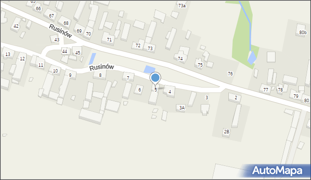 Rusinów, Rusinów, 5, mapa Rusinów