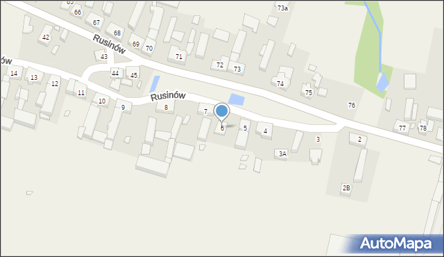 Rusinów, Rusinów, 6, mapa Rusinów